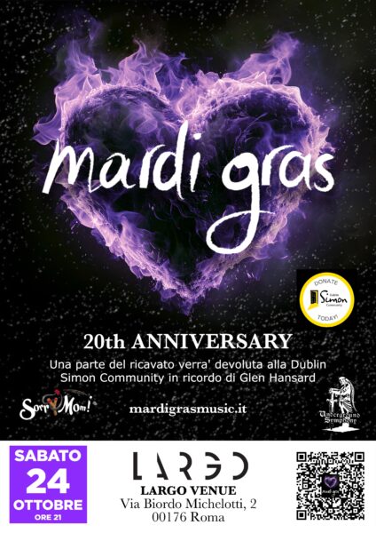 I Mardi Gras celebrano vent'anni dall'uscita del loro primo album "drops made" sul palco romano di Largo Venue